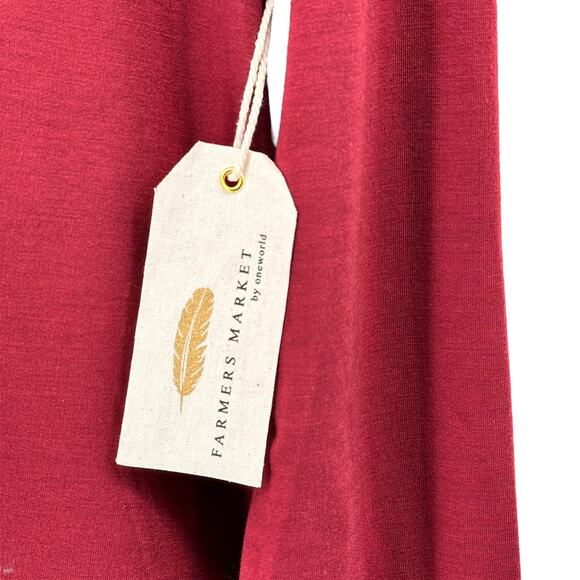 Farmers Market By OneWorld Floral Embroidered Boho Shirt Womens Plus Size 2X - Picture 6 of 8